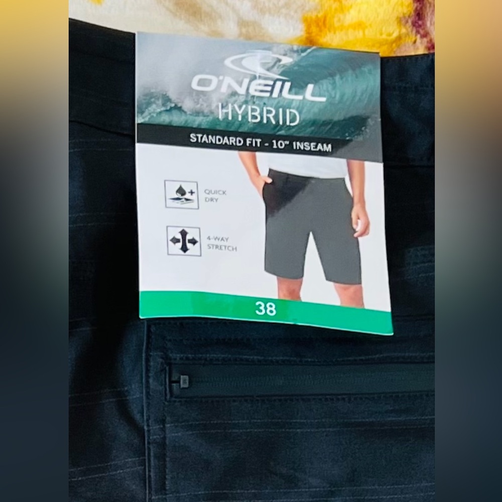 New ❤️O'Neill Men's Black color  Athletic Shorts Size 38
